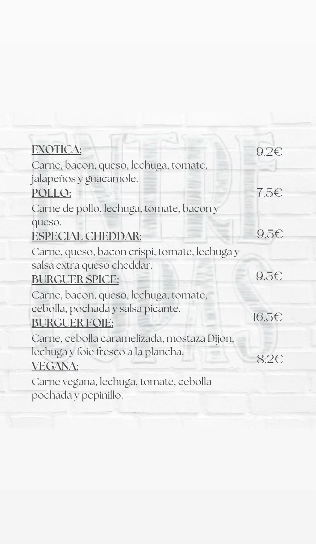 Hamburguesas EntreCopas