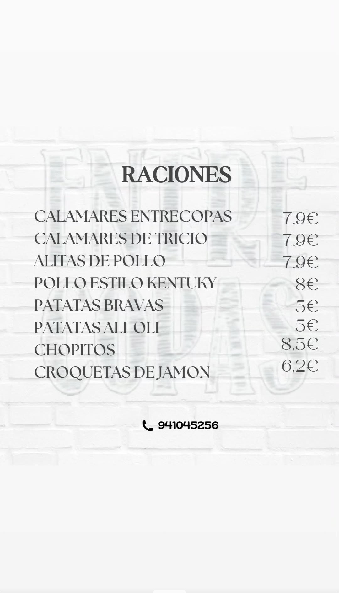 Raciones EntreCopas