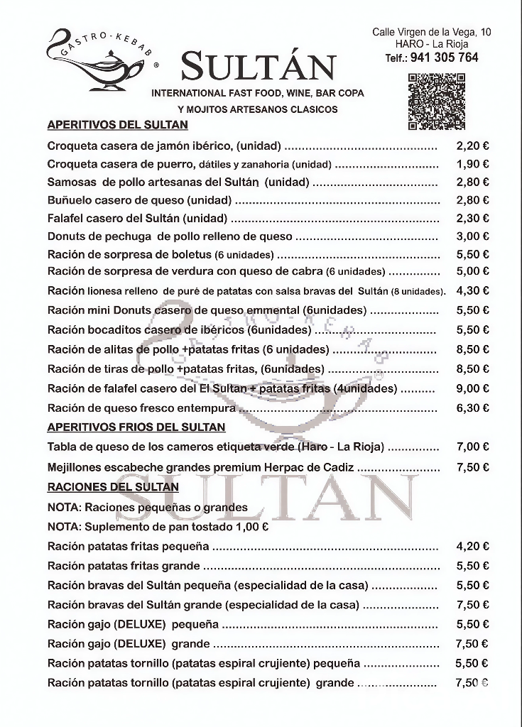 Aperitivos Sultan
