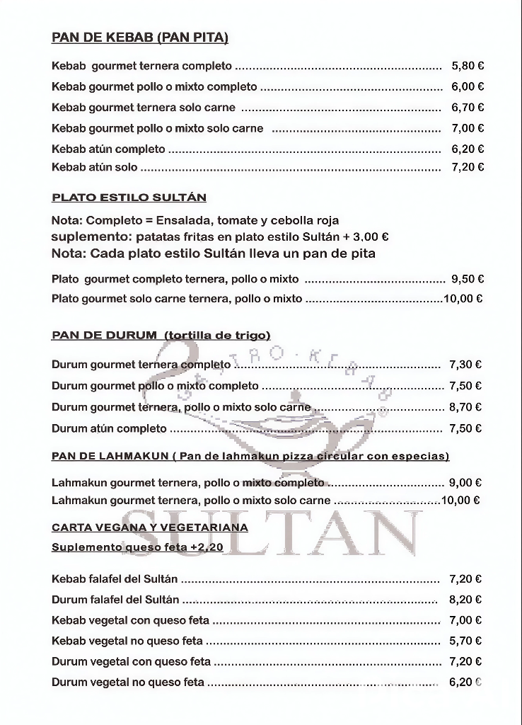 Kebab-Durum Sultan
